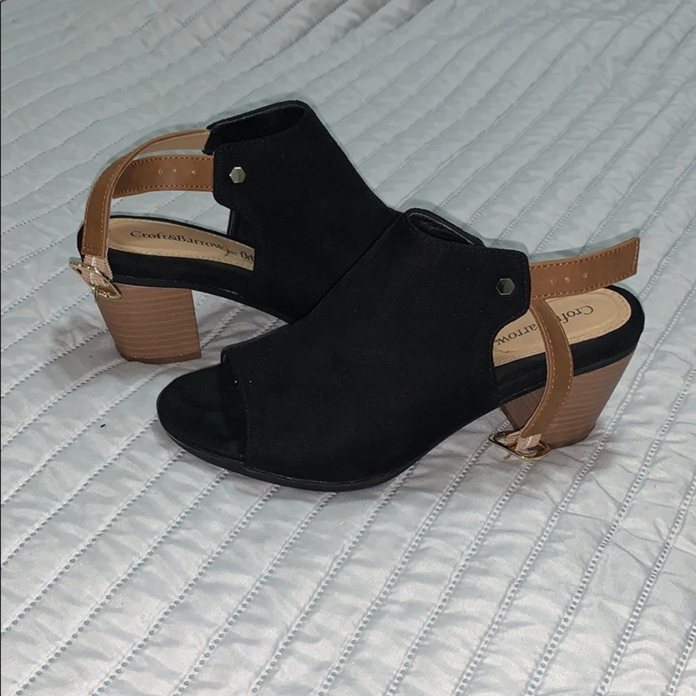 Croft & Barrow open-toed heels